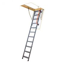 Echelle Escamotable En Métal - Trémie De 60 X 130cm - Hauteur De 2.45 À 3.05m - Lmk60130-3 - Bricoman