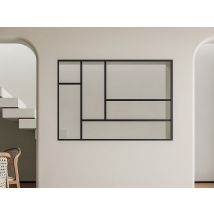 Verrière Atelier Design En Aluminium Thermolaqué 150x105 Cm - Noir - Artena - Bricoman