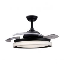 Ventilateur De Plafond Avec Lumière Philips Atlas Noir 450 Lm 28 W - Bricoman
