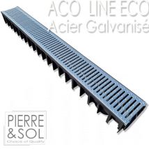 Caniveau Grille Acier Galvanisé - Aco Line Eco - Bricoman