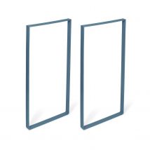 Rei | Lot De 2 Pieds Pour Tables | 385 X 40 X 850 Mm | Fabriqué En Acier | Fini Bleu Océan | Fixation Par Vis | Supporte Jusqu'à 150 Kg - Bricoman