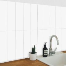Carrelage Mur Mat Ceragni Lisse Blanc 001 | M10x40 (carton Avec 25 Unités = 1 M2) - Bricoman