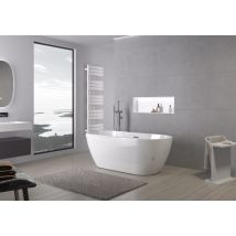 Bernstein - Baignoire Îlot Roma Plus 2.0 Acrylique Blanc Brillant 166x75x58cm Sans Robinet - Bricoman