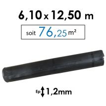 Membrane Epdm D'Étanchéité Toit Plat 1,2mm - Dimensions 6,10 X 12,50m (soit 76,25m²) - Bricoman