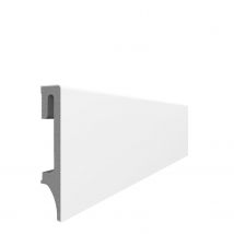 Lot De 5 Plinthes Pvc Soft Touch 80mm / Passage De Câble Intégré / 100% Compatible Zone Humide (esp2.1) 2.40m - Bricoman