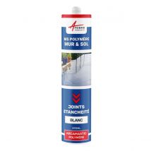Mastic Colle Ms Polymère, Étanchéité Des Sols Et Murs : Arcamastic Polymère Blanc Pur - Ral 9010 - 290 Ml X 1 - Arcane Industries - Bricoman
