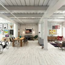 Carrelage Sol Imitation Parquet Malaga Blanco 15*90 Cm - Réflex Boutique - Tecnomat
