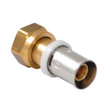 Nicoll Raccord Multicouche Fluxo Manchon À Sertir Ø20 -femelle Écrou Tournant 3/4" - Bricoman