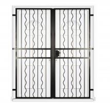 Grille Porte Azur -2 Vantaux Pour Encadrure H=190 Cm X L=190 Cm (côte Tableau) - Bricoman