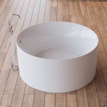 Baignoire Ilot Loom 2.0 130 Blanche 130 X130 X58 Cm, By Spalina - Bricoman