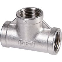 Raccord Inox En T À Visser - F 3/8' - Bricoman