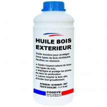 Huile Bois Exterieur - 1 L - Codeve Bois - Pour La Protection D'Un Chalet, Abri, Garage, Hangar, Cabane En Bois. - Bricoman