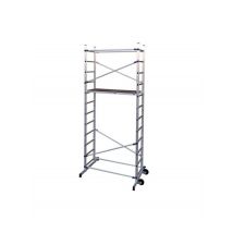 Facal - Échafaudage Roulant Aluminium Clic – Longueur 1,56 M – Hauteur Max 2,36 M - L 1,56 X L 0,58 M - Bricoman