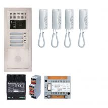 Aiphone - Pack Gt Interphone Audio Avec 4 Postes Programmés - Gtba4e - Bricoman