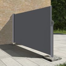 Stores Latéral Paravent 1,8 X 3,5 M Extérieur Brise Vue Pour Terrasse - Gris Anthracite - Bricoman