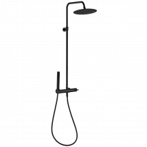 Luisa Colonne De Douche Mécanique Noire - Bricoman