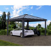 Carport Double Colorado 4.3x4.3 Gris 425x0 - Bricoman