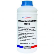 Eclaircisseur Bois - 1 L - Codeve Bois - Décolorer, Blanchir Ou Éclaircir Un Bois, Escalier Ou Sol Trop Foncé. - Bricoman