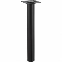 Pied Table Basse Cylindrique Hettich Fixe Acier Époxy Noir - Bricoman