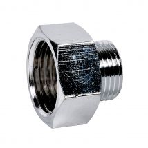 Mamelon Réduit Laiton Chromé À Visser Fm - Diamètre : F1/2'' - M3/8'' - Bricoman