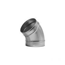 Coude Vmc 45° Acier Galvanisé Pour Gaines Ventilation - Diamètre (mm): 125 - Bricoman