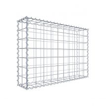Gabion En Acier Galvanisé 100x70x20cm (lxhxp), Mailles 10 X 10cm, Spirale, Cage Métallique Pour Mur Ou Jardin - Bricoman