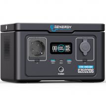 Station Électrique Genergy Gze0206, 256wh/600w. Generateur Électrique, Solaire Et Portable. Centrale Electrique. - Bricoman