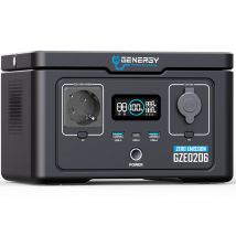 Station Électrique Genergy Gze0206, 256wh/600w. Generateur Électrique, Solaire Et Portable. Centrale Electrique. - Bricoman