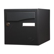 Boite Aux Lettres Préface 1 Porte Noir Ral 2100 Mat Sablé - Bricoman
