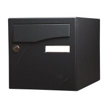 Boite Aux Lettres Préface 1 Porte Noir Ral 2100 Mat Sablé - Bricoman