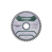 Lame De Scie Circulaire Classic 216x2.4x30 Mm 60 Dents Fz/tz Metabo - Bricoman