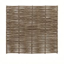 Clôture Bois En Noisetier Tressé - 100% Naturel - Poteaux Non Inclus - Hauteur 150 X Largeur 180 Cm - Bricoman