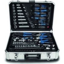 Mallette A Outils De 102 Pieces - Scheppach - Tb150 - Outils En Acier Chrome Vanadium - Mallette En Aluminium, Verrouillable - Bricoman