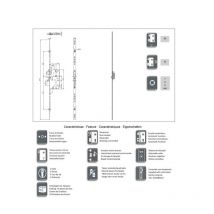 Serrure 3 Points - À Encastrer - À Rouleau Automatique - 2039x18x3mm - Secury-t - Bricoman