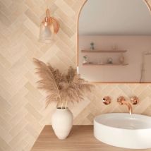 Carrelage Effet Zellige Nolita Beige 6,5x20 - Bricoman