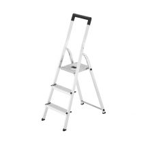 Escabeau Domestique Pliable En Aluminium 3 Marches Ultra Léger Hailo L40 - Bricoman