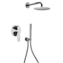 Ensemble De Douche Complet Avec Pommeau De Douche Et Mitigeur De Couleur Chrome Paini Nove 09cr433d - Chromé - Tecnomat