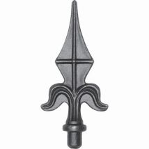 Pointe De Lance - H130mm L57mm Ø12mm - Avec Tige Pour Mânchonner Dans Un Tube Creux - Fer Forgé - À Souder - Bricoman