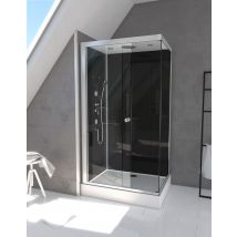 Cabine De Douche Rectangle 110x80x215cm - Raven - Bricoman