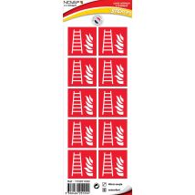 Planche 10 Pictogrammes 40x40mm - Echelle Incendie - 4251004 - Bricoman