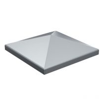 Chapeau Couvre-poteau Carré En Acier - 10 X 10 Cm - Bricoman