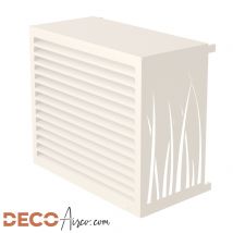 Cache Climatiseur Decoairco Taille M Blanc Crème (h:85, L:105, P:55cm) - Bricoman