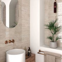 Carrelage Imitation Zellige 6x24.6 Cm Basalt Oatmeal - Bricoman