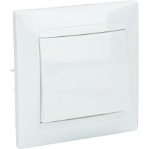 Bouton Poussoir Encastré Zyna - Blanc - Zenitech - Bricoman