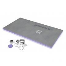Jackon Receveur De Douche À Carreler Aqua Décentré 1400x900x40mm Siphon Horizontal Offert (4512096 + 4512007) - Bricoman