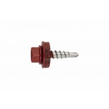 Boite De 250 - Vis Autoperceuse Acier-bois Ral 3009 - Rouge Tuile 4,8 X 35 P14 3009 - Bricoman