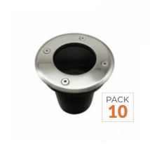 Spot Led Extérieur Encastrable Pour Ampoule Gu10 - Lot De 10 - Silamp - Tecnomat