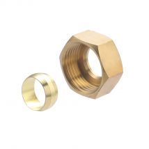 Ecrou Ø16 + Olive Femelle 20x27 (3/4) Pour Raccord Bicone (a Visser) Noyon & Thiebault - Bricoman