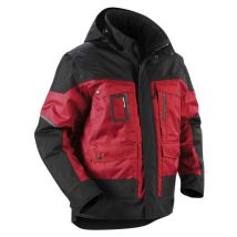 Veste Hiver À Capuche Rouge/noir S 488619775699 - Bricoman