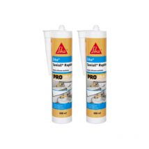 Lot De 2 Mastics Silicone Anti-moisissure Sika Sanisil Rapide - Transparent - 300ml - Bricoman